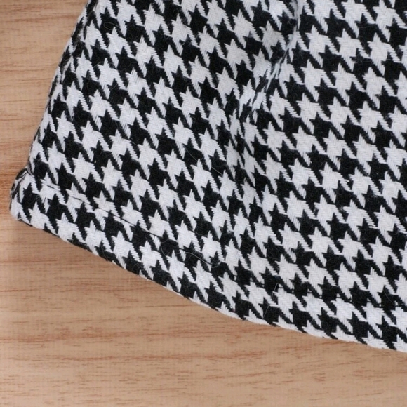Baby one Shoulder top and houndstooth Print skirt with headband - Picture 6 of 7